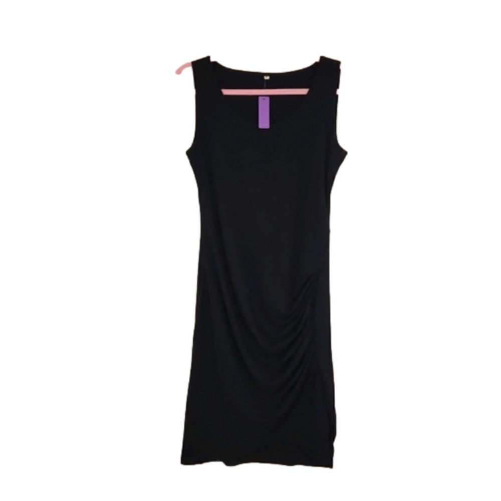 𝅺NWT Womens MATERNITY size Medium black dress by Ecavus
